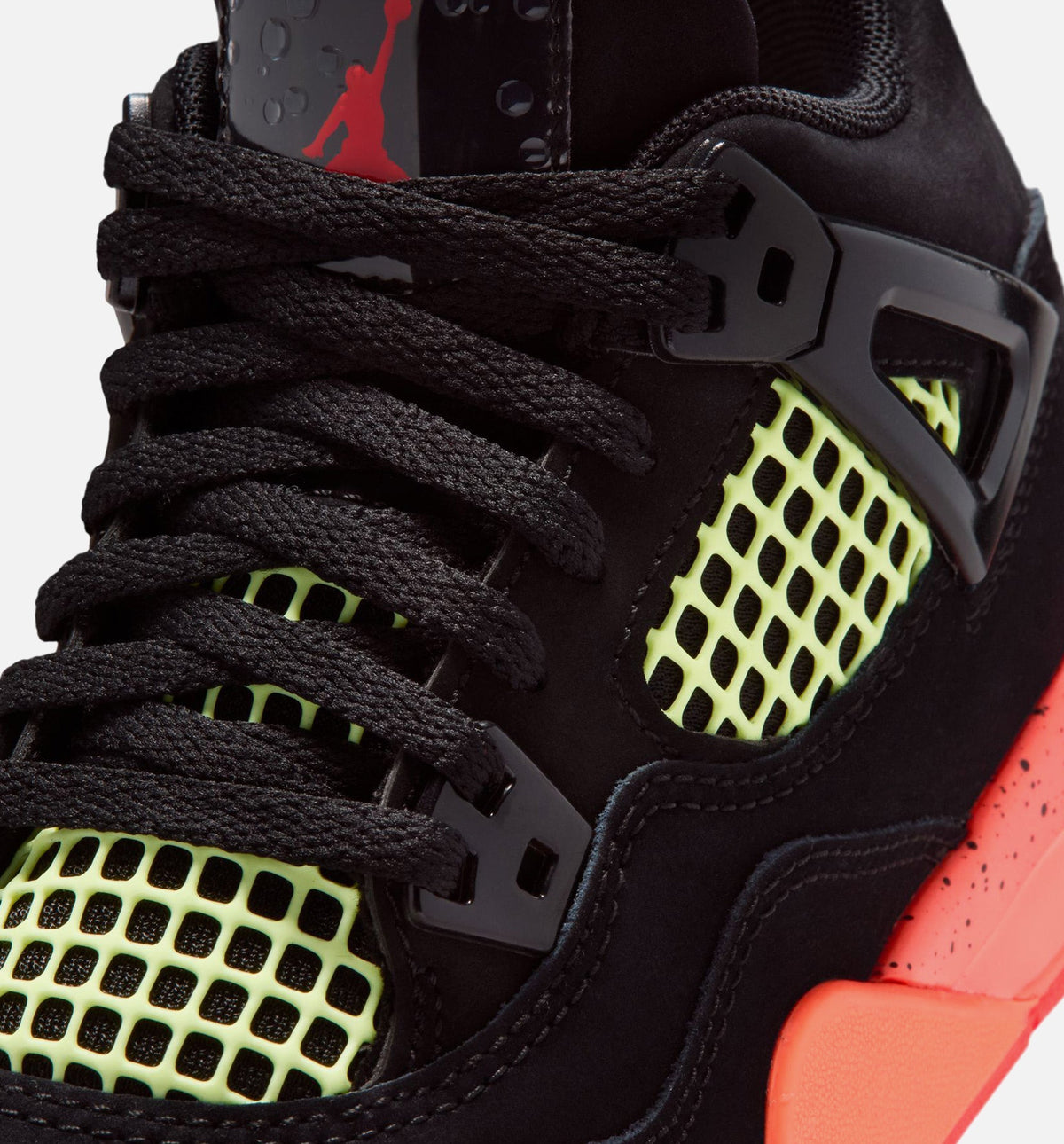 Air Jordan 4 Retro Black Infrared 23 Preschool Lifestyle Shoe – Black/Infrared 23/Bright Mango
