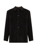 ETRO wool and alpaca wool pea coat with check motif