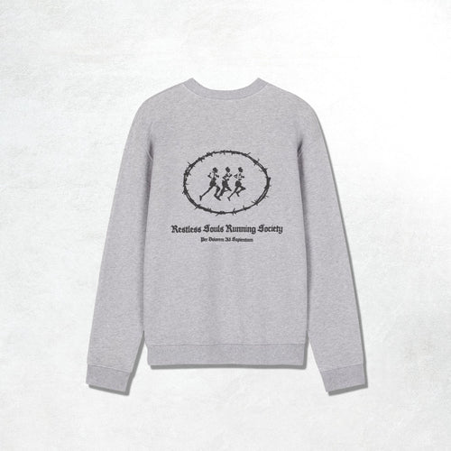 Acid Running x Percival Restless Souls Sweatshirt: Atheletic Grey