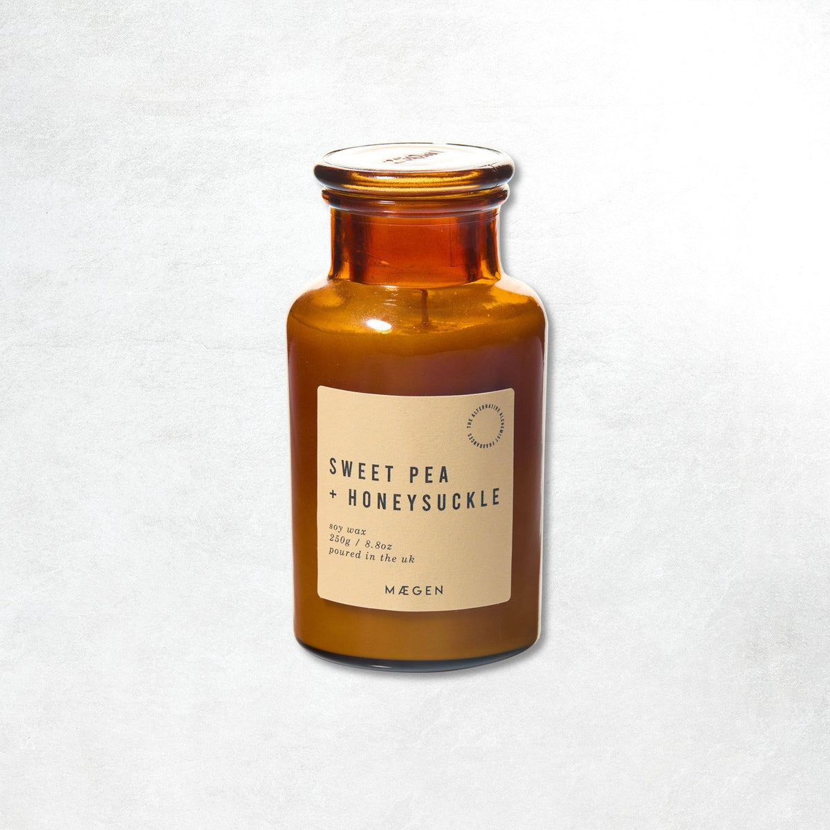 MÆGEN Alchemist Candle: Sweet Pea & Honeysuckle: 250g - 8.8oz