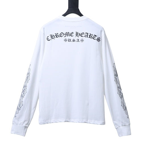 Chrome Hearts white long-sleeve T-shirt 25FW